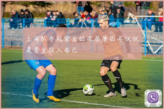 上海队夺冠背后的深层原因不仅仅是资金投入而已